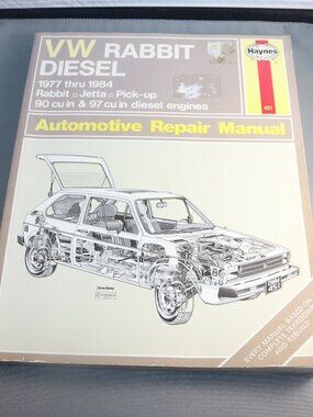 Haynes repair manual for '77 to '84 VW Rabbit Jetta Pickup Diesel 90 & 97